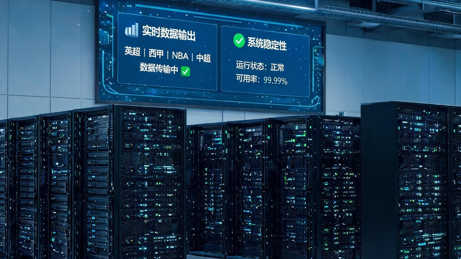 球探体育数据中心服务器集群，保障实时数据稳定输出